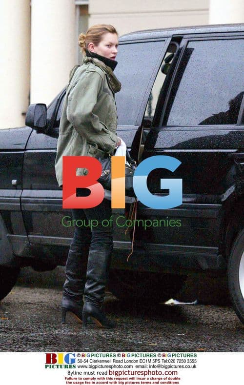 Kate Moss Leaves North London Clinic