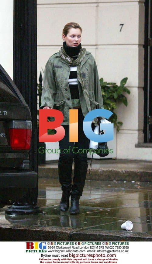 Kate Moss Leaves North London Clinic