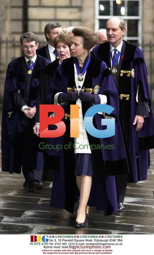 Princess Anne Arriving at St Giles Cathedral