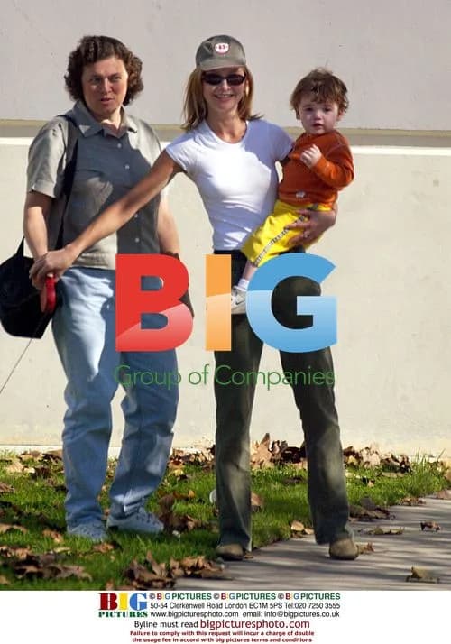 Calista Flockhart and son Liam at park