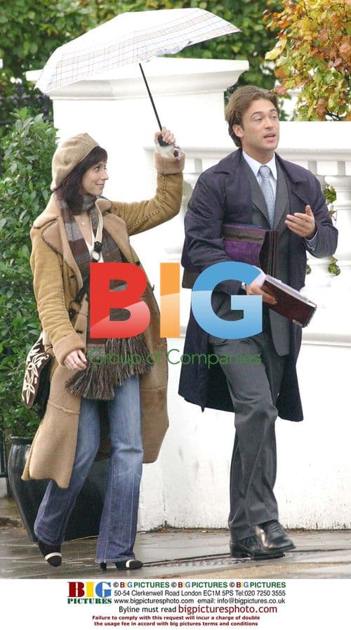 Actors Jenifer Love Hewitt and Paul Nichols in London