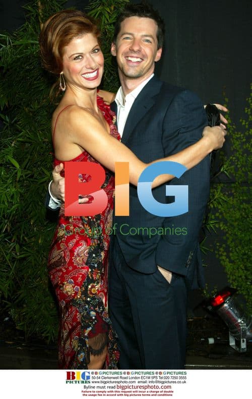 Debra Messing and Sean Hayes at 'Will and Grace 100th Episode Party'