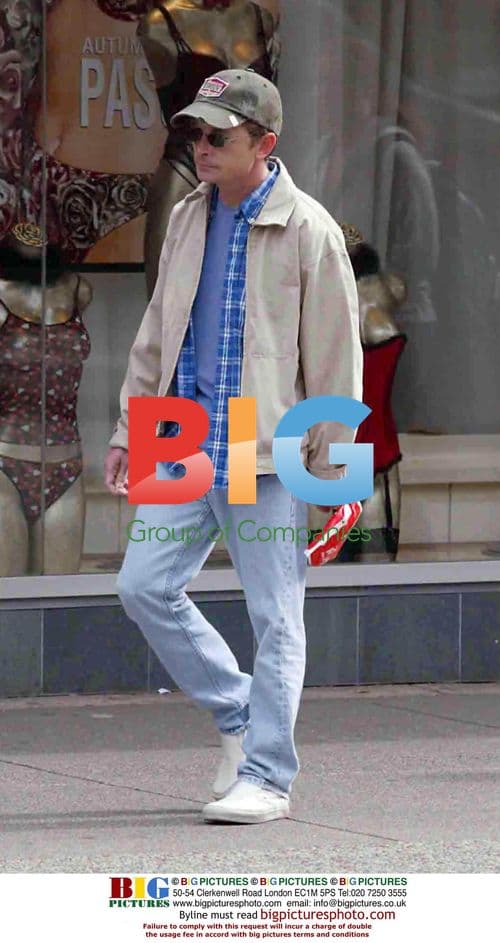 Michael J. Fox with family in Toronto