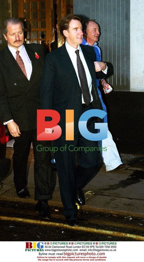 Peter Mandelson at the Ivy Restaurant