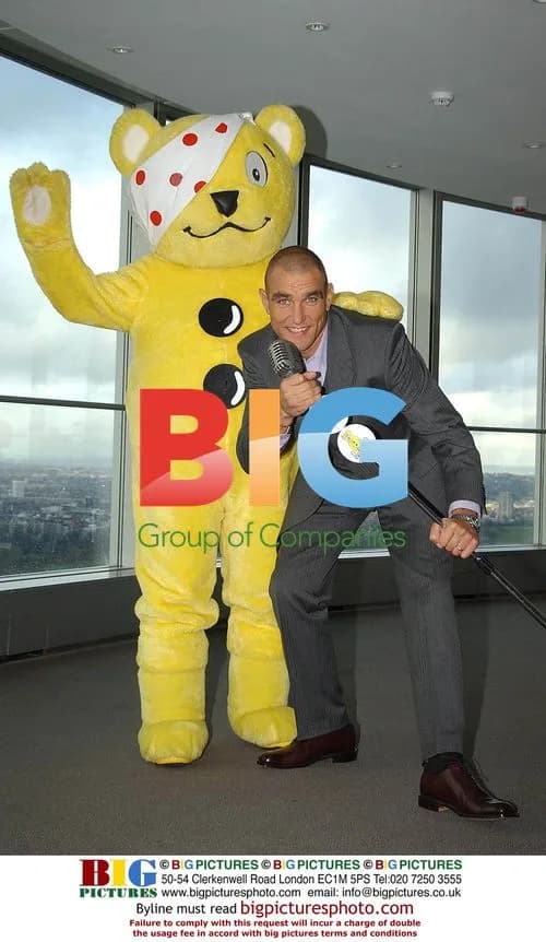 Vinnie Jones Helping Children in Need at BT Tower