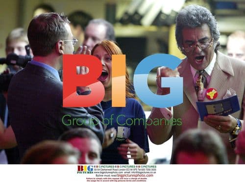 Sarah Kaywood and David Dickinson at Children in Need Bargain Hunt