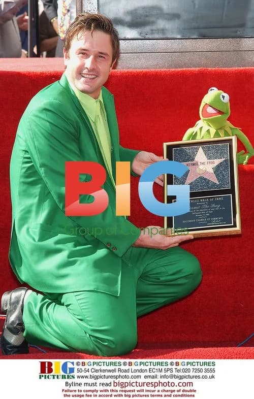 David Arquette Poses with Kermit