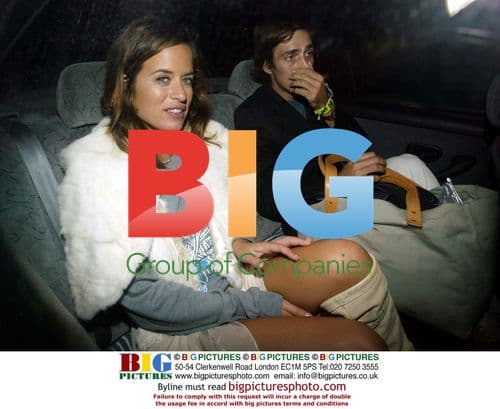 Jade Jagger and Dan Williams leaving P Diddy's party