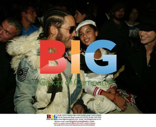 Lenny Kravitz with Zoe Kravitz and Gina Gershon