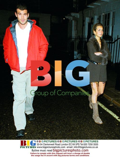 Lady Isabella Hervey with Male Friend at Exclusive Club