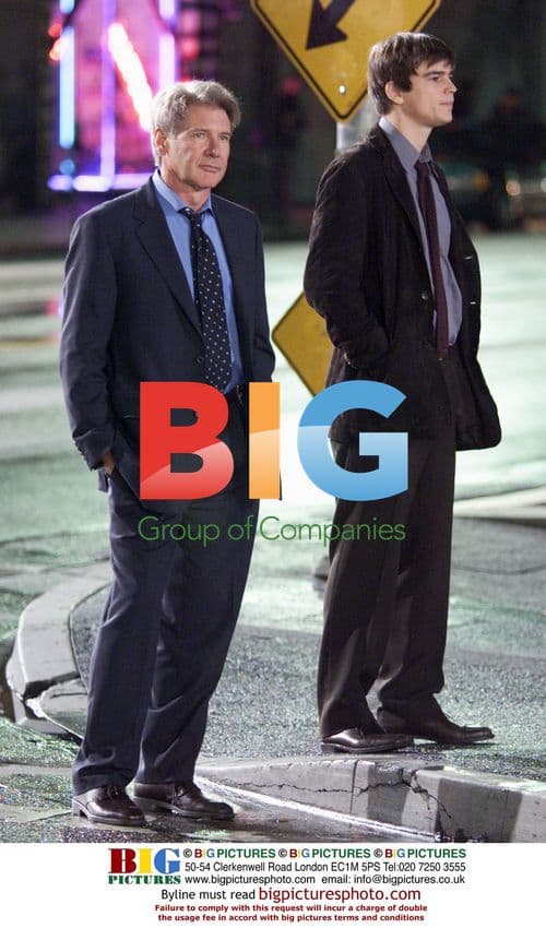 Harrison Ford & Josh Hartnett on "Hollywood Homicide" Set