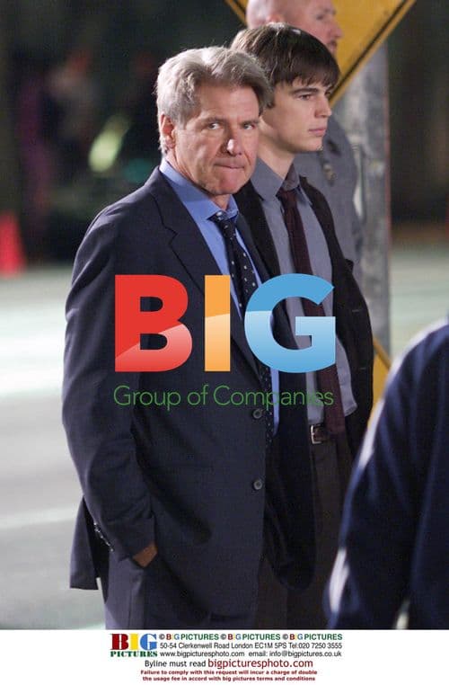 Harrison Ford and Josh Hartnett on "Hollywood Homicide" Set