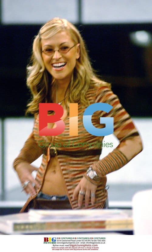 Anastacia Visits 'Operazione Trionfo' Set in Italy