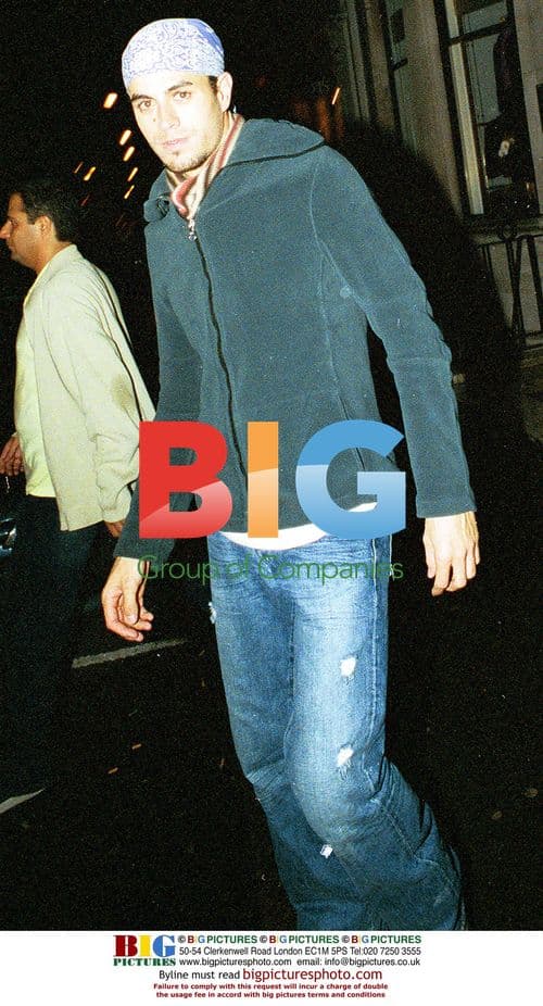Enrique Iglesias during night out in London