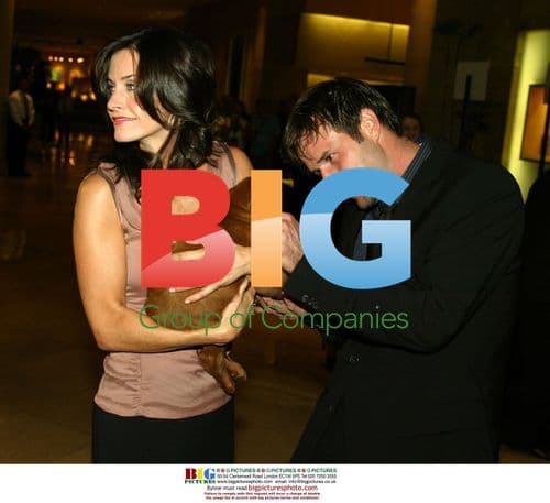 David and Courtney Arquette with puppy