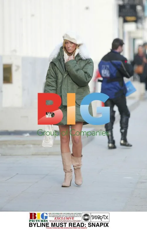 Jenny Frost Meets Up with Friend in London