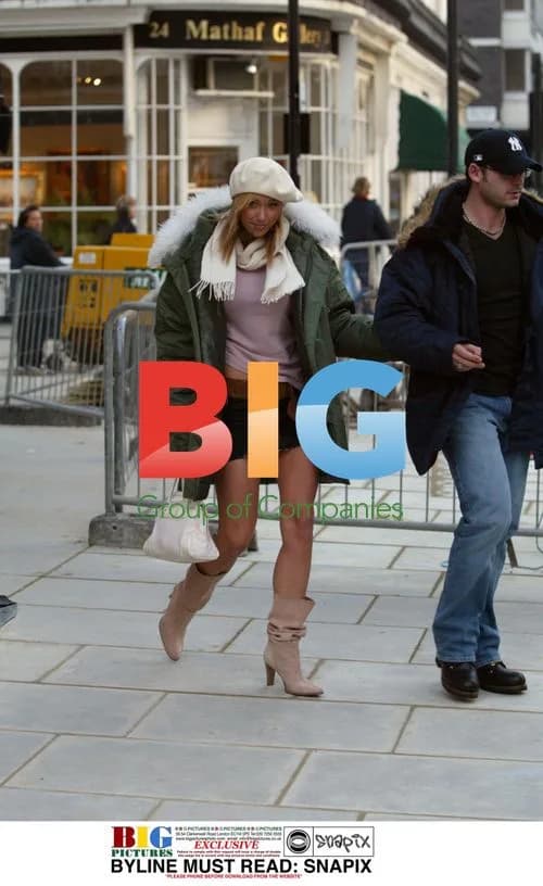 Jenny Frost Meets Friend in London
