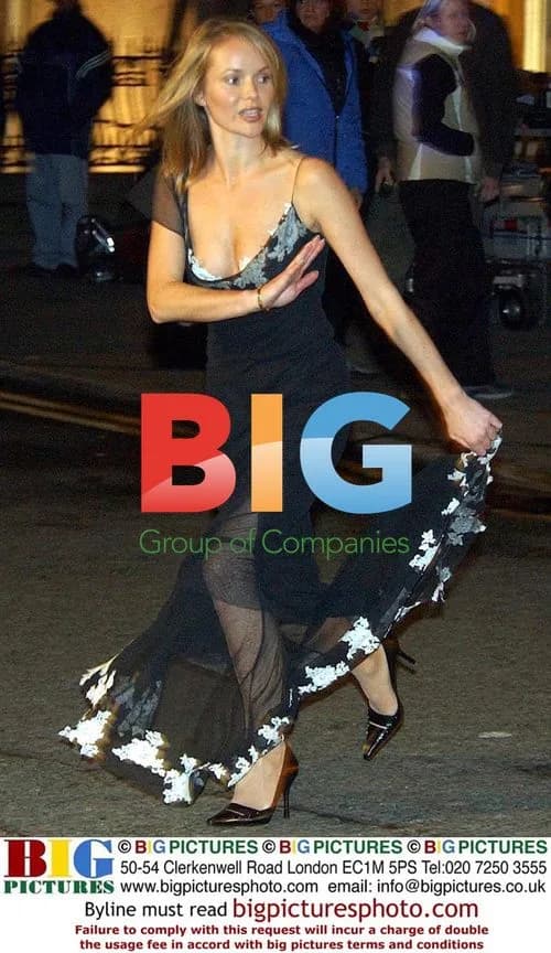 Amanda Holden at 'Cutting It' filming
