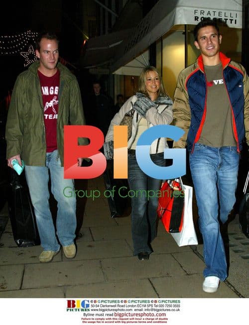 S Club 7's Rachel Stevens with Jeremy Edwards and Ben Hull
