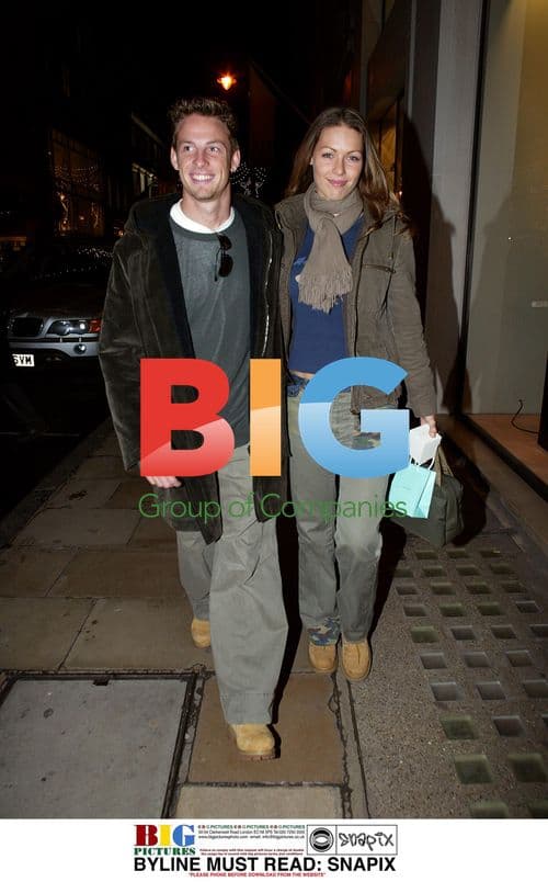 Jensen Button Shopping in London with Girlfriend