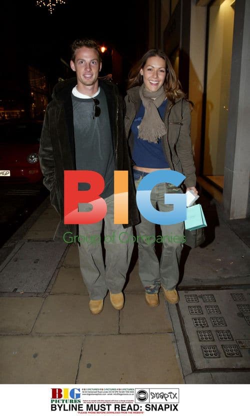 Formula One Driver Jensen Button Shopping in London