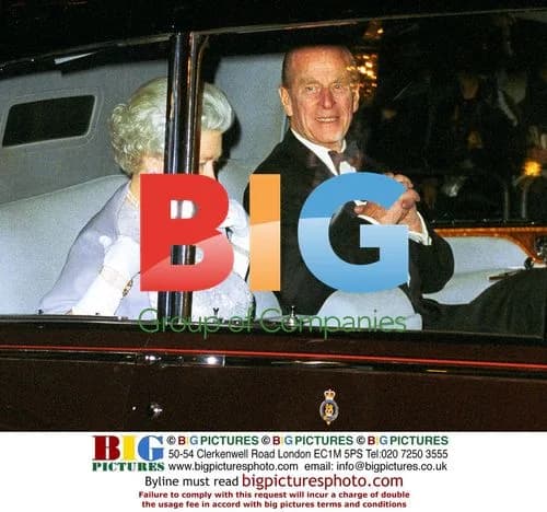 Queen Elizabeth II and Prince Philip at Agatha Christie's 'The Mousetrap'
