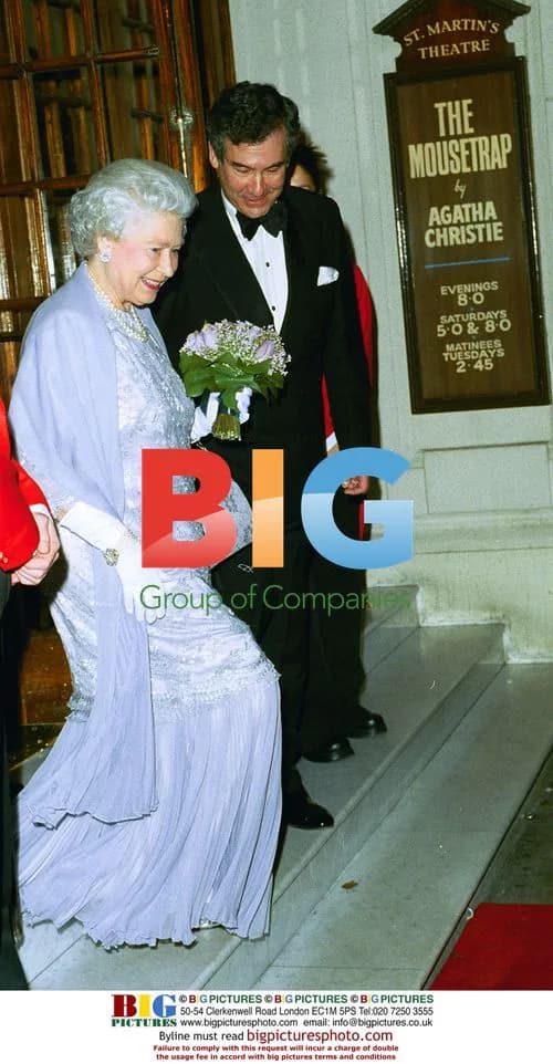 Queen Elizabeth II at Agatha Christie's play