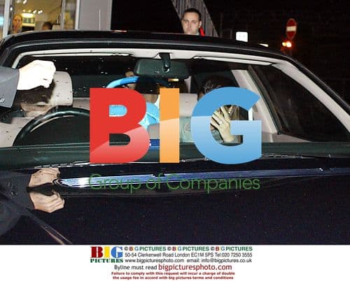 David Beckham and Family at Gatwick Airport