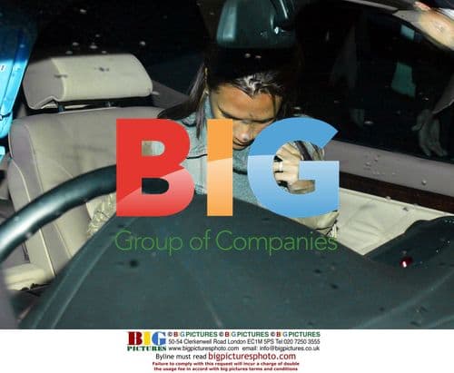 David Beckham and Family at Gatwick Airport