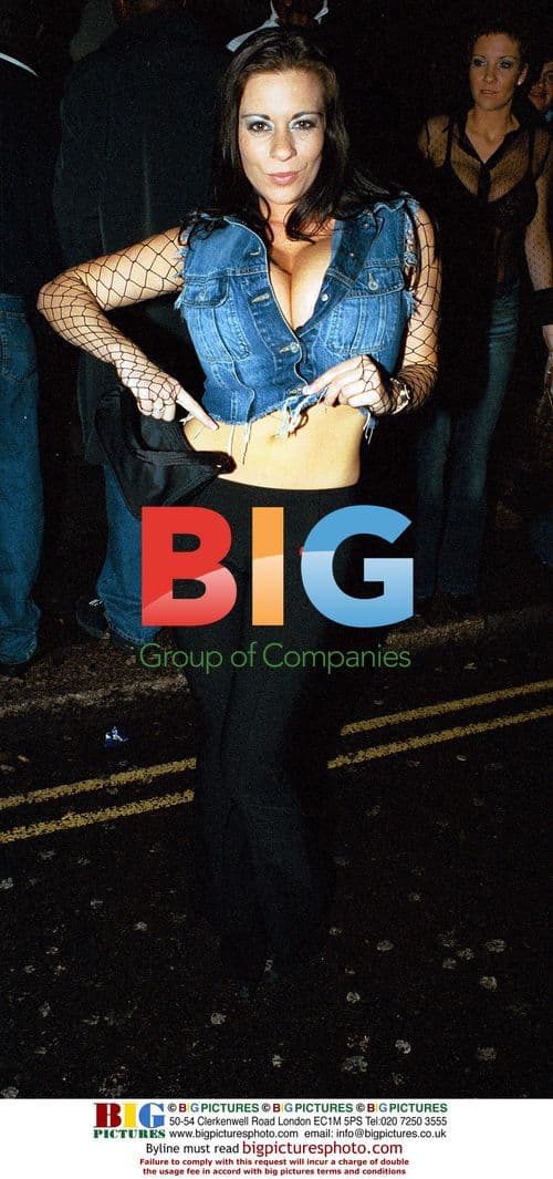 Glamour Model Linsey Dawn McKenzie in Soho, London