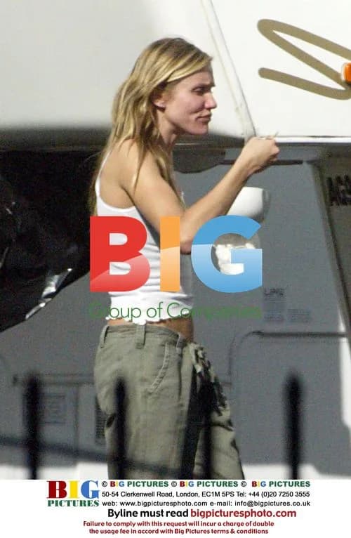 Cameron Diaz on Charlie's Angels II Set