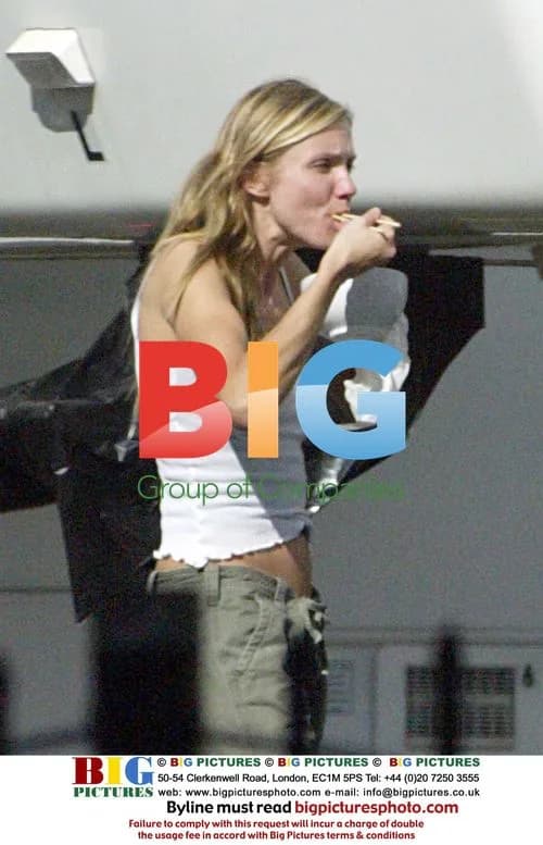 Cameron Diaz on set of Charlie's Angels II