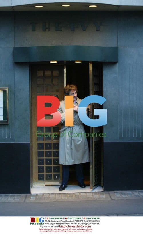 Melvin Bragg Leaves Ivy Restaurant in London