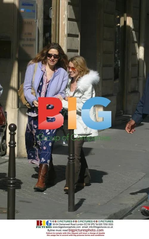 Kylie Minogue Walks in Paris