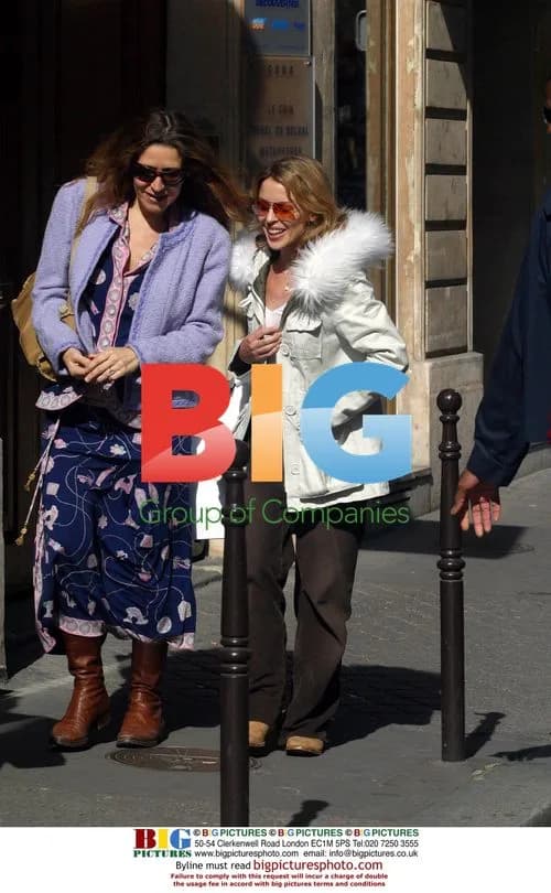 Kylie Minogue Walks Paris Streets