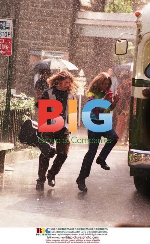 Mariah Carey filming "Rain" music video