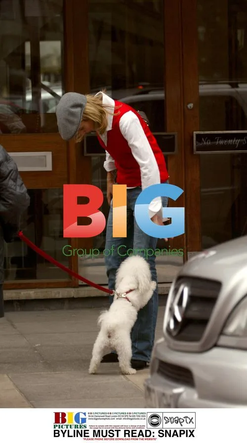 Lady Victoria Hervey Walks Dog in London