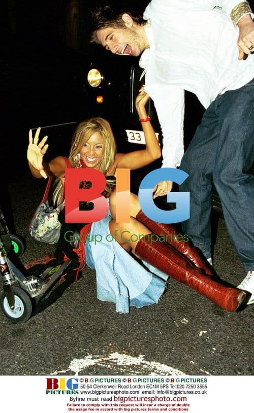 Party Girl Emma Jones Tumbles On Scooter