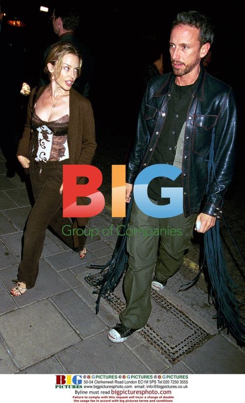 Kylie Minogue and Patrick Cox at Zuma