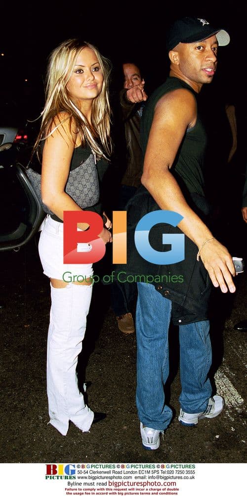 Glamour model Ebony at Prince's party