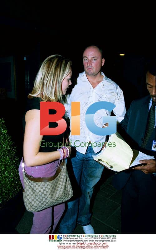 Charlie Brooks and boyfriend leaving Embassy club