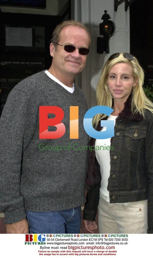 Kelsey Grammer & Wife Leaving London Restaurant