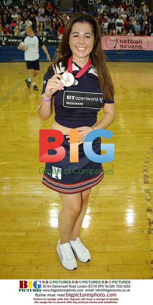 Carly Hillman plays in Charity Netball Match