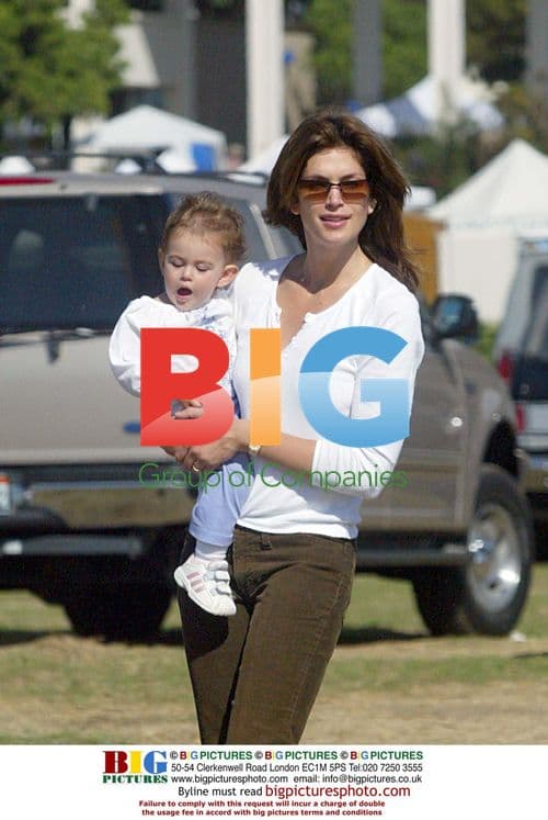 Cindy Crawford and family at Santa Monica fair