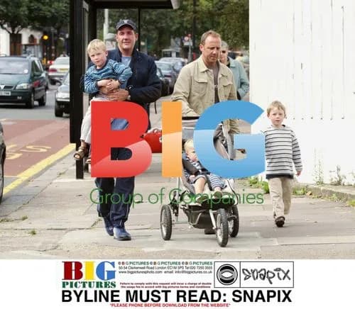 Dale Winton Walks with Godchildren in London