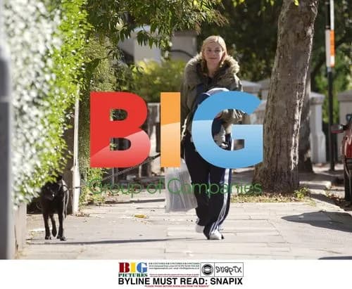 TV Presenter Gail Hipgrave and Baby Honey Walk Dog in London