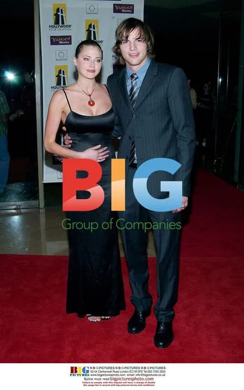 Estelle Warren and Ashton Kutcher at Hollywood Movie Awards