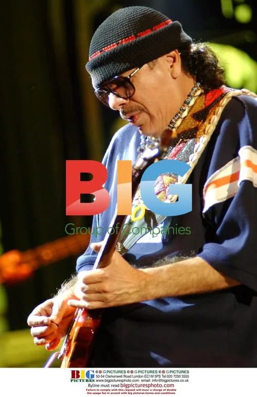 Carlos Santana Performing at Shoreline Amphitheater