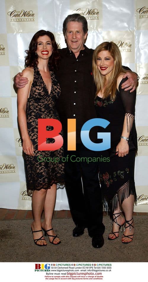 Carnie, Wendy and Brian Wilson at Foundation Benefit