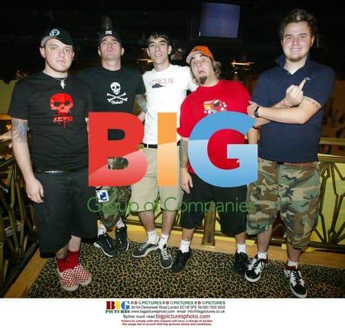 New Found Glory Backstage at X107.5 FM Concert